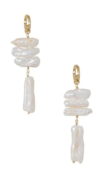 Roxanne Assoulin The Pearl Branch Drop Earrings In Ivory