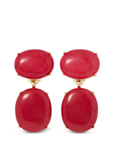 Roxanne Assoulin The Pebble Earrings In Red