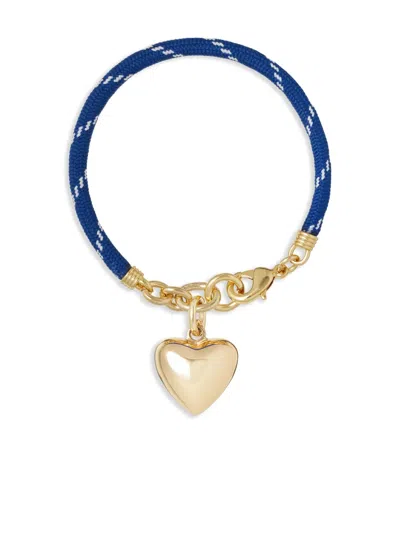 Roxanne Assoulin The Puffy Heart Cord Bracelet In Gold