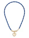 Roxanne Assoulin The Puffy Heart Cord Necklace In Gold