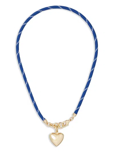 Roxanne Assoulin The Puffy Heart Cord Necklace In Gold