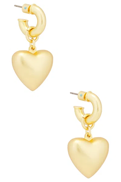 Roxanne Assoulin The Puffy Heart Earrings In Gold