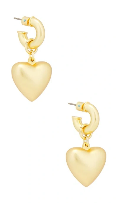 Roxanne Assoulin The Puffy Heart Earrings In Gold