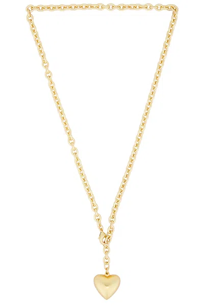 Roxanne Assoulin The Puffy Heart Mini Necklace In Gold