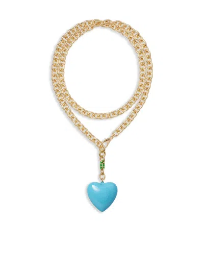 Roxanne Assoulin The Puffy Heart Neckalce In Gold