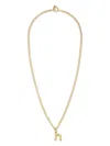 Roxanne Assoulin The Puffy Initial Pendant Necklace In 金色