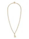 Roxanne Assoulin The Puffy Initial Necklace In 金色
