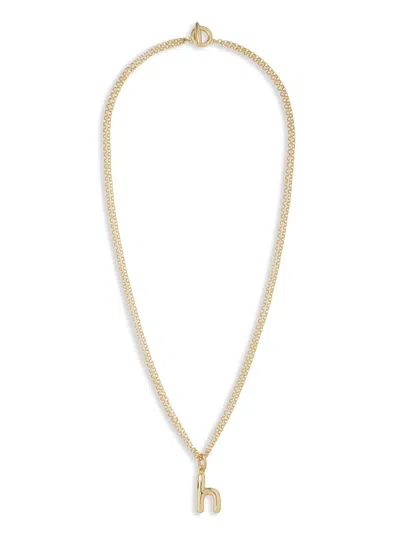Roxanne Assoulin The Puffy Initial Necklace In 金色