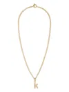 Roxanne Assoulin The Puffy Initial Pendant Necklace In Gold