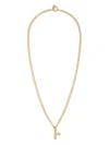 Roxanne Assoulin The Puffy Initial Pendant Necklace In Gold