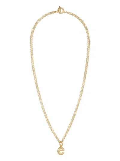 Roxanne Assoulin The Puffy Initial Pendant Necklace In Gold E
