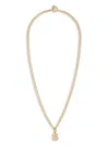 Roxanne Assoulin The Puffy Initial Pendant Necklace In Gold