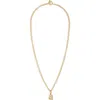 Roxanne Assoulin The Puffy Initial Pendant Necklace In Gold A