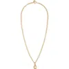 Roxanne Assoulin The Puffy Initial Pendant Necklace In Gold C