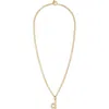 Roxanne Assoulin The Puffy Initial Pendant Necklace In Gold D