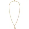 Roxanne Assoulin The Puffy Initial Pendant Necklace In Gold H