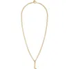 Roxanne Assoulin The Puffy Initial Pendant Necklace In Gold L