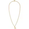 Roxanne Assoulin The Puffy Initial Pendant Necklace In Gold N