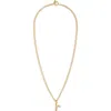 Roxanne Assoulin The Puffy Initial Pendant Necklace In Gold R