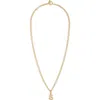 Roxanne Assoulin The Puffy Initial Pendant Necklace In Gold S