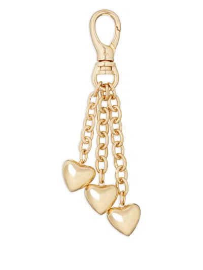 Roxanne Assoulin The Puffy Tripple Heart Bag Accessory In Gold