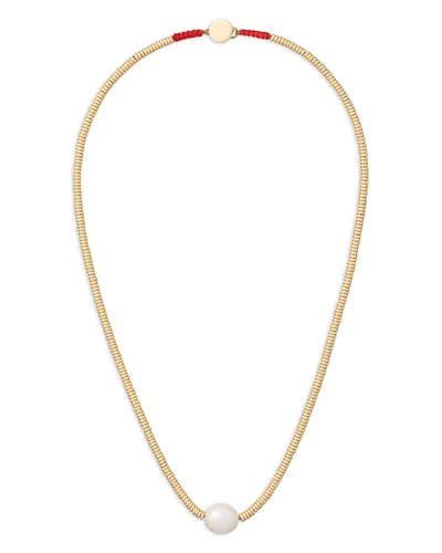 Roxanne Assoulin The Solitaire Cultured Freshwater Pearl Collar Necklace, 16 In Gold