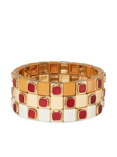 Roxanne Assoulin The Standouts Bracelets (set Of Three) In Gold