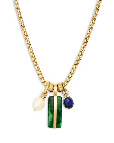 Roxanne Assoulin Long Mixed Pendant Necklace In White
