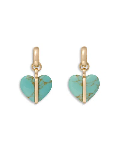 Roxanne Assoulin The Stone Mini Heart Earrings In Gray