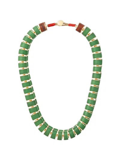 Roxanne Assoulin The Stone Slice Necklace In Multi