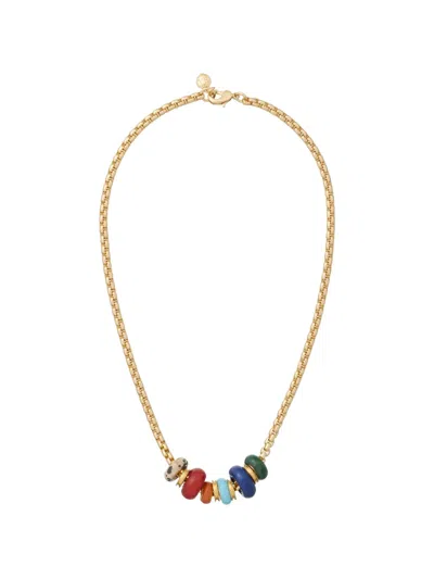 Roxanne Assoulin The Stone Slider Necklace In Gold