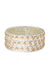 Roxanne Assoulin The Stud Bracelets (set Of Three) In Silver