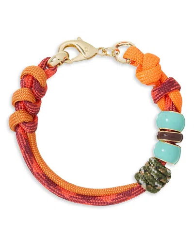 Roxanne Assoulin The Super Size Happy Cord Bracelet In Orange