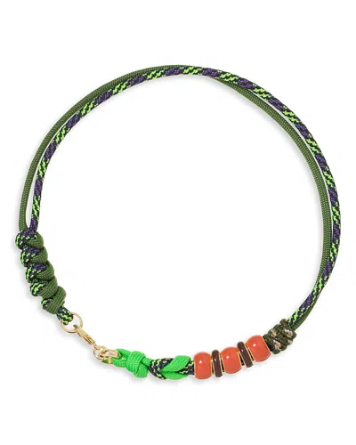 Roxanne Assoulin The Super Size Happy Cord Necklace In Green