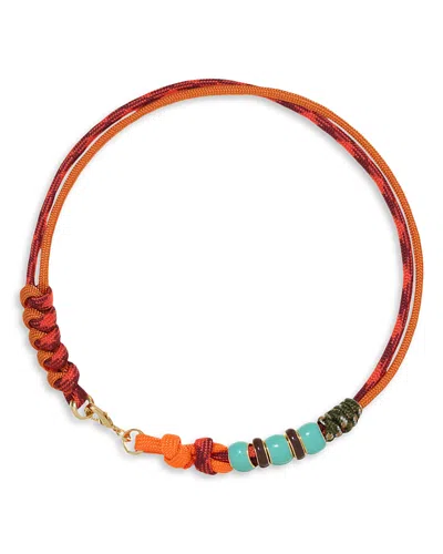 Roxanne Assoulin The Super Size Happy Cord Necklace, 15.5 In Orange
