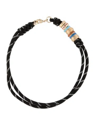 Pre-owned Roxanne Assoulin The Super Size Happy Cord Necklace, 15.75" In Multi