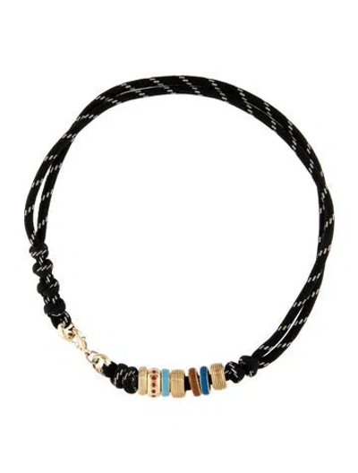 Pre-owned Roxanne Assoulin The Super Size Happy Cord Necklace, 17" In Multi