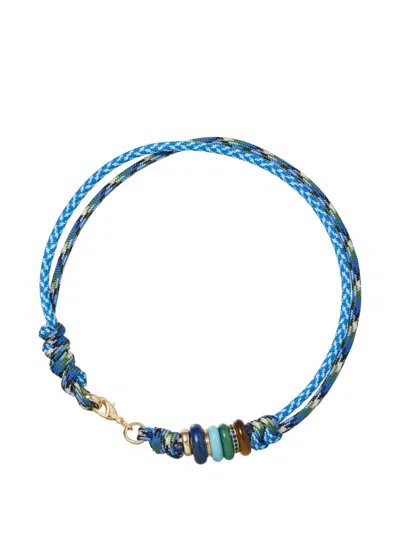 Roxanne Assoulin The Super Size Happy Cord Necklace In Blue