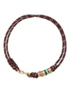 Roxanne Assoulin The Super Size Happy Cord Necklace In Brown