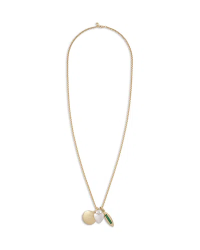 Roxanne Assoulin Charm-pendant Box-chain Necklace In Gold