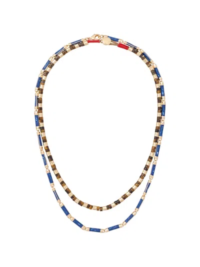 Roxanne Assoulin The Twin Set Duo Necklace In Gold