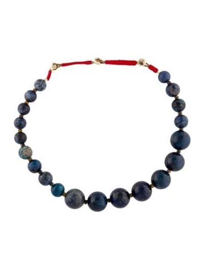 Pre-owned Roxanne Assoulin The Very Big Bead Necklace, 19.5" In Red