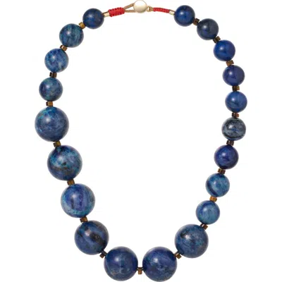 Roxanne Assoulin The Very Big Bead Stone Necklace In Blue
