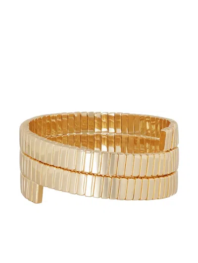 Roxanne Assoulin Twisted Cuff Bracelet In Gold