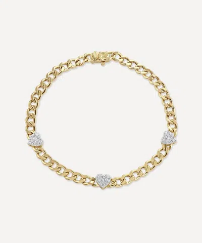 Roxanne First 14ct Gold 80s Diamond Chain Bracelet