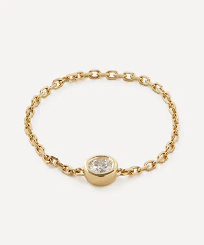 Roxanne First 14ct Gold Diamond Chain Ring