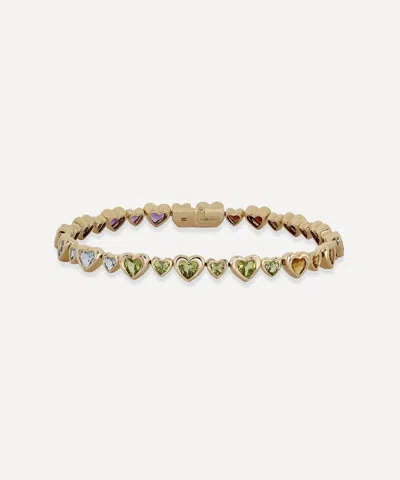 Roxanne First 14ct Gold Mini Heart 2 Heart Bracelet