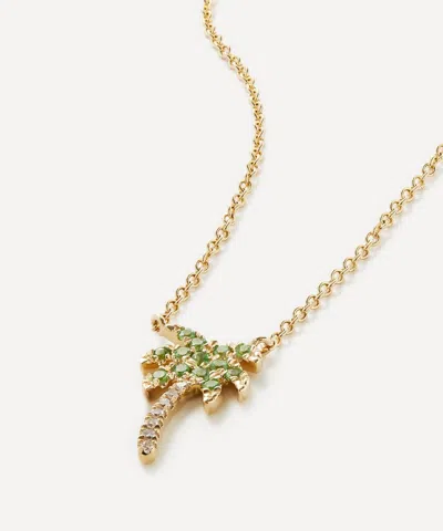Roxanne First 14ct Gold Rocky's Palm Tree Pendant Necklace