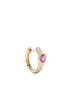 Roxanne First 14kt Yellow Gold Sapphire And Diamond Single Earring In Gold