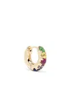 Roxanne First 14kt Yellow Gold Rainbow Sapphire Single Earring In Gold